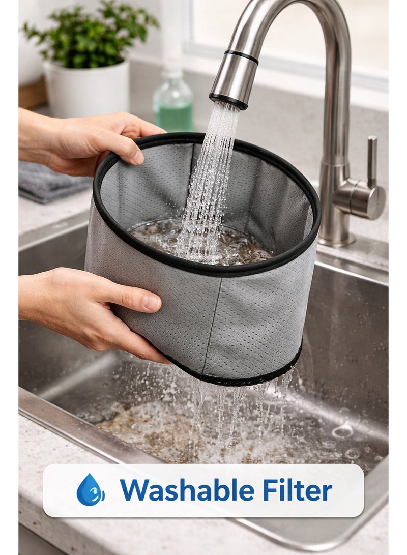 LYNX Powerful Vacuum Cleaner 2200W with 21L Metal Drum, Multi Filtration, Air Blowing, Easy Moving Wheels, Stainless Steel Tube, 2in1 Brush & Long Power Cord – LY-VC2001 - Image 5