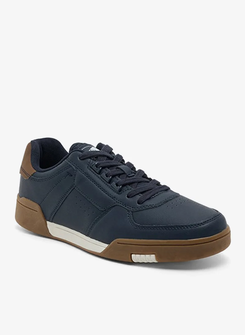 R&B Solid Lace-Up Sneakers
