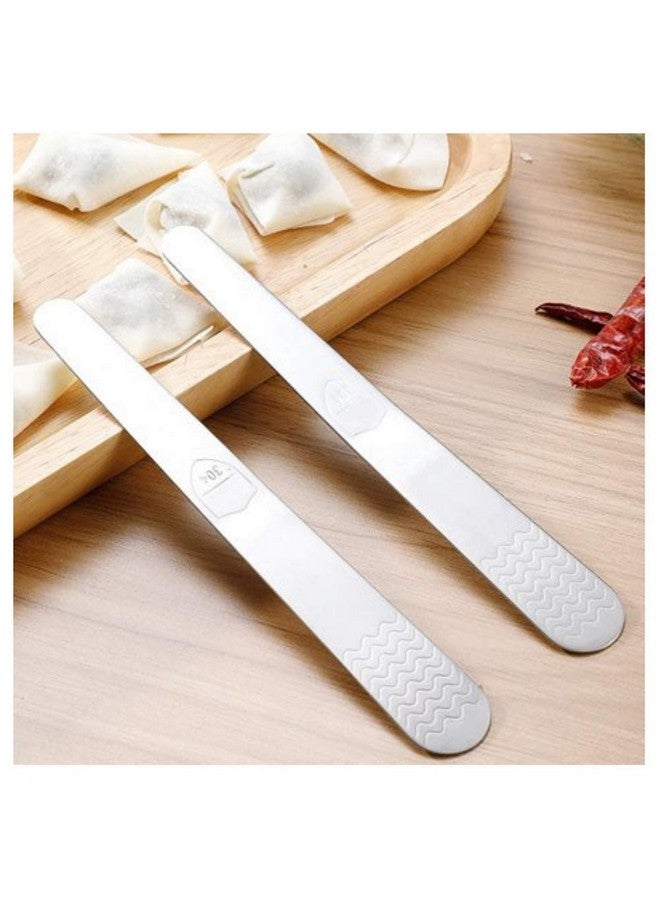 STORE77® 2Pc Stainless Steel 304 Dumplings Making Dumpling Tools Filling Meat Spoon, Filling Spoon Dumpling Tool Tools DIY Kitchen Gadgets Stuffed Meat Spoon Cooking Pastry Tool Kitchen Dumpling Maker
