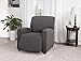Madison Madison Grey Jersey Stretch Large Recliner Slipcover  - Image 2