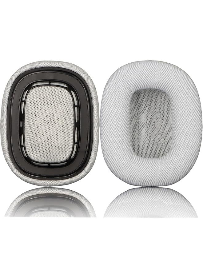 erorex - Pro M Ear Cushion Cover Compatible With Airpods Max Headphones Replacement Fabric Ear Pad Covers With Memory Foam And Magnet Light Gray - Image 1