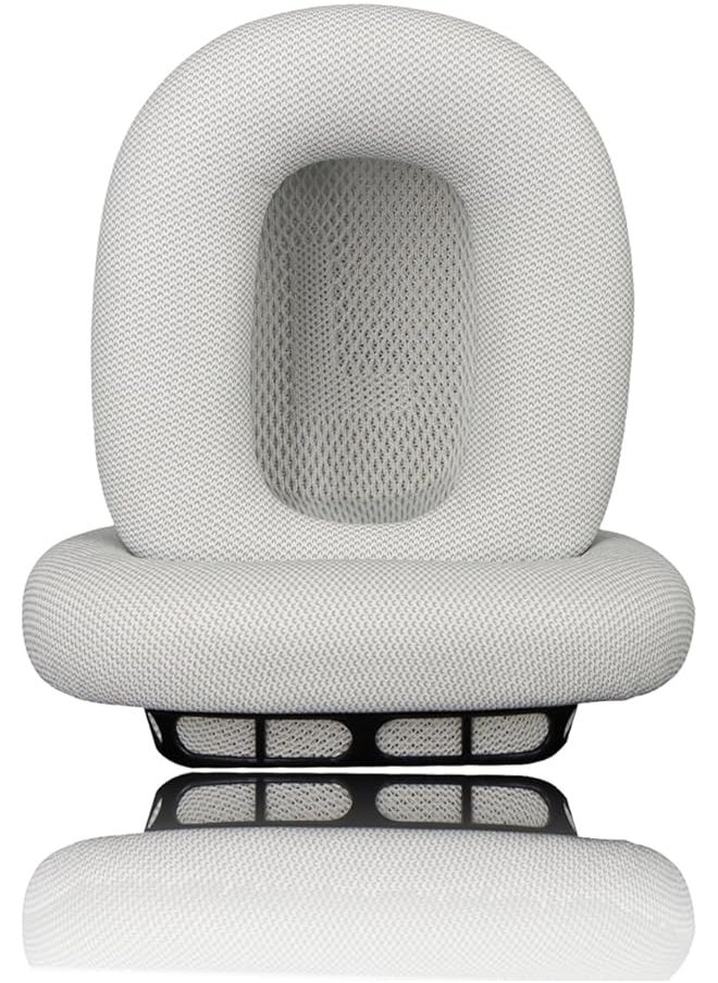 erorex - Pro M Ear Cushion Cover Compatible With Airpods Max Headphones Replacement Fabric Ear Pad Covers With Memory Foam And Magnet Light Gray - Image 1