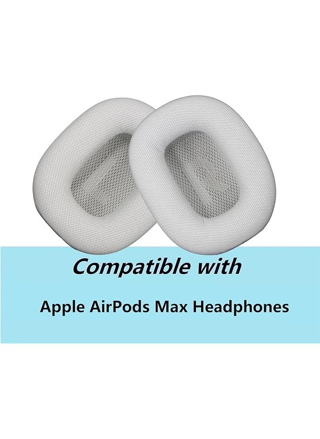 erorex - Pro M Ear Cushion Cover Compatible With Airpods Max Headphones Replacement Fabric Ear Pad Covers With Memory Foam And Magnet Light Gray - Image 1
