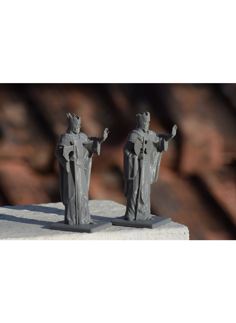 3D Layer Craft - Argonath Version 2 Figure Lord of the Rings Lotr Right Left Set 15 cm Gray - Image 1
