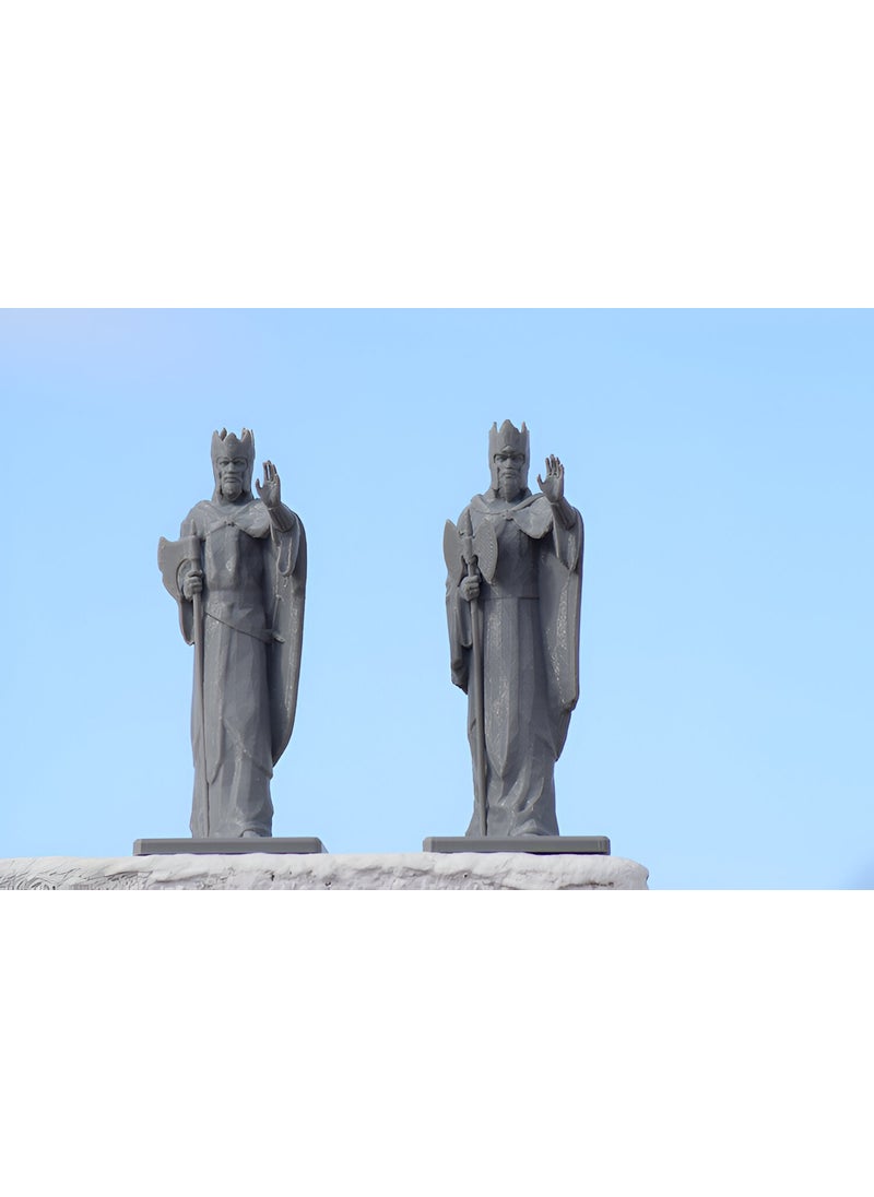 3D Layer Craft - Argonath Version 2 Figure Lord of the Rings Lotr Right Left Set 15 cm Gray - Image 1