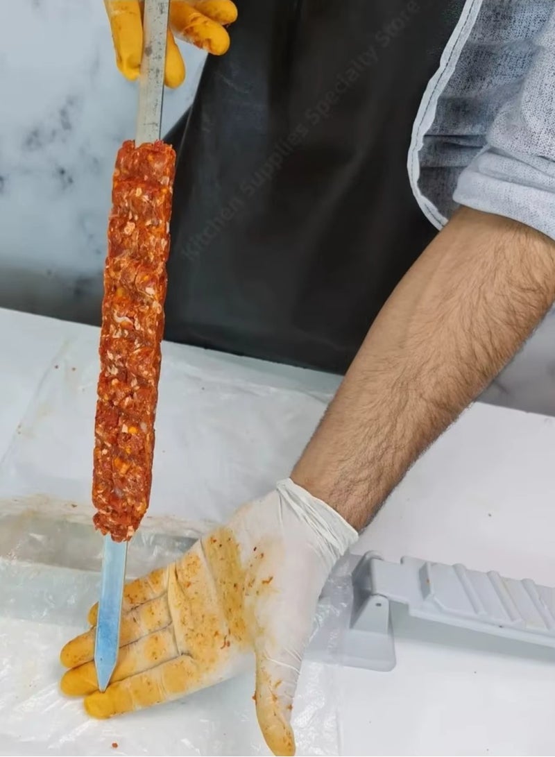 ISHWAZ Kebab Maker Portable and Multipurpose Single Row Kebab Stick Press BBQ Grill Tool - Image 3