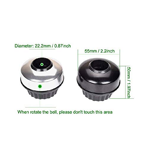 FASTPED ® Bicycle Rotate Bell Aluminum Alloy Handlebar Safety Horn Cycle Bell Bicycle Horn Loud Crisp Sound On Handlebar Compatible with All Bicycle in (Rotating Bell) Lightweight - Image 4