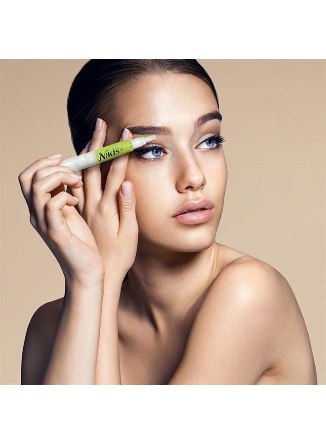 Nad's طقم شمع تشكيل الحواجب لإزالة شعر الوجه في المناطق الحساسة مع شرائح قطنية، مناديل تنظيف، 0.2 أونصة (عبوة من 1) - Image 3