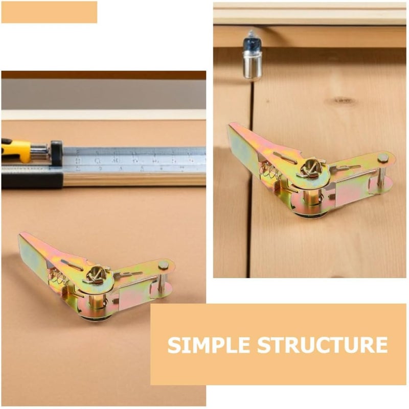 4pcs Heavy Duty Ratchet Strap Securing Buckle Metal Cargo Belt Ratchet Tie Down Strap Buckle Accessories for Universal Load Securing and Transport - Image 3