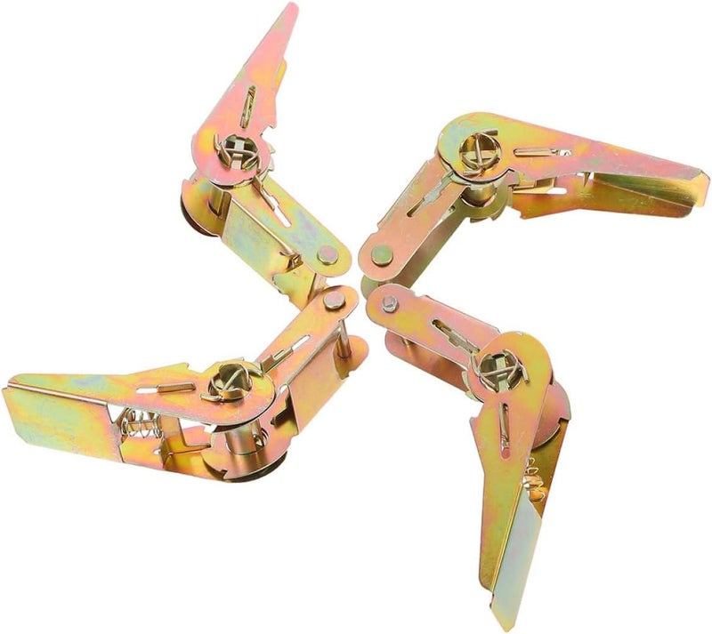 4pcs Heavy Duty Ratchet Strap Securing Buckle Metal Cargo Belt Ratchet Tie Down Strap Buckle Accessories for Universal Load Securing and Transport - Image 1