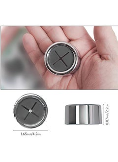 Oasisgalore 6 Pieces Kitchen Towel Hooks Round Adhesive Dish Towel Hook Wall Mount Hand Towel Hook for Bathroom Kitchen  - Image 2