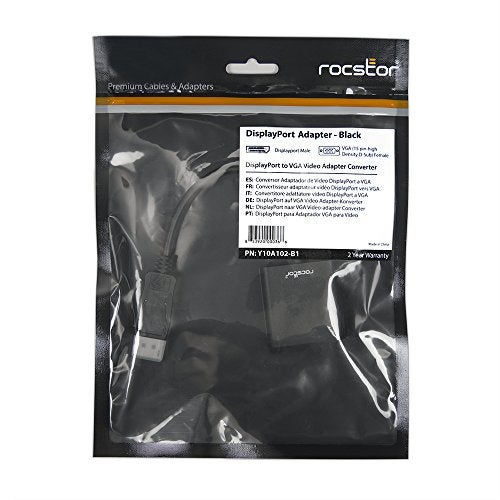 Rocstor DisplayPort to VGA Video Adapter Converter (Y10A102-B1) - Image 4
