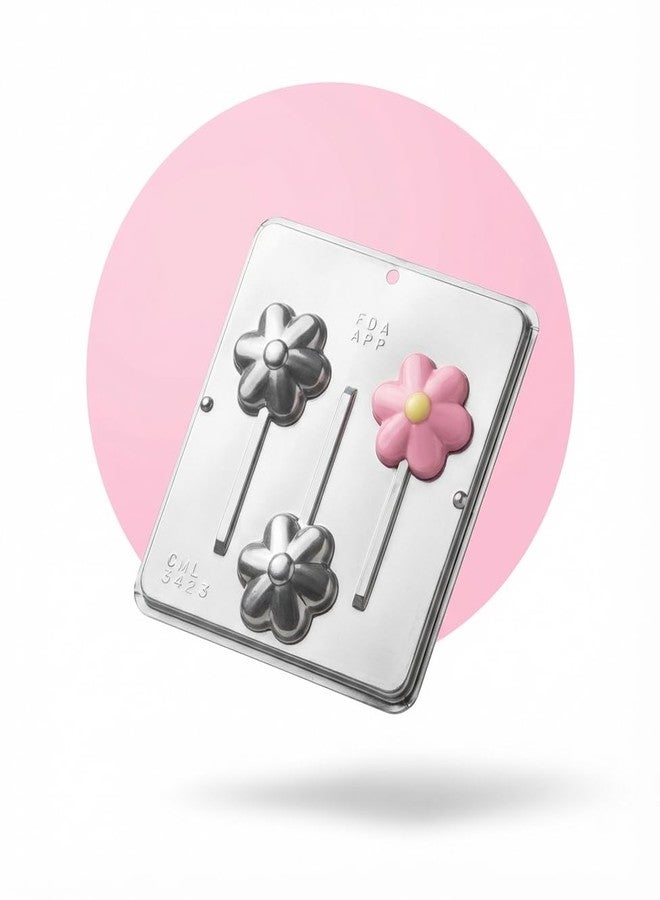 Lollipops Flower Lollipop Chocolate Candy Mold 3423, 3 Cavities, 3 Inch Diameter - Image 5