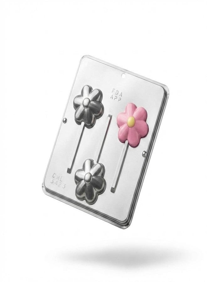 Lollipops Flower Lollipop Chocolate Candy Mold 3423, 3 Cavities, 3 Inch Diameter - Image 4