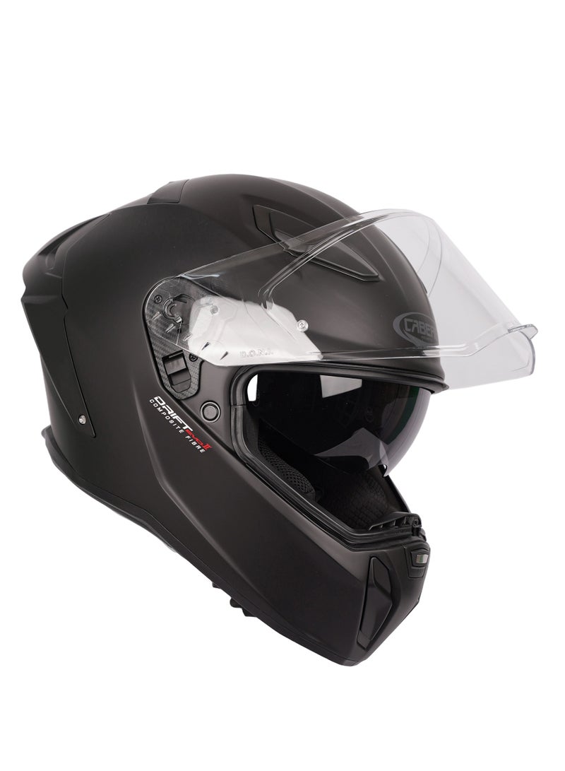Caber Drift Evo II Premium Full Face Sports Helmet Matte Black - 870300 - Image 1