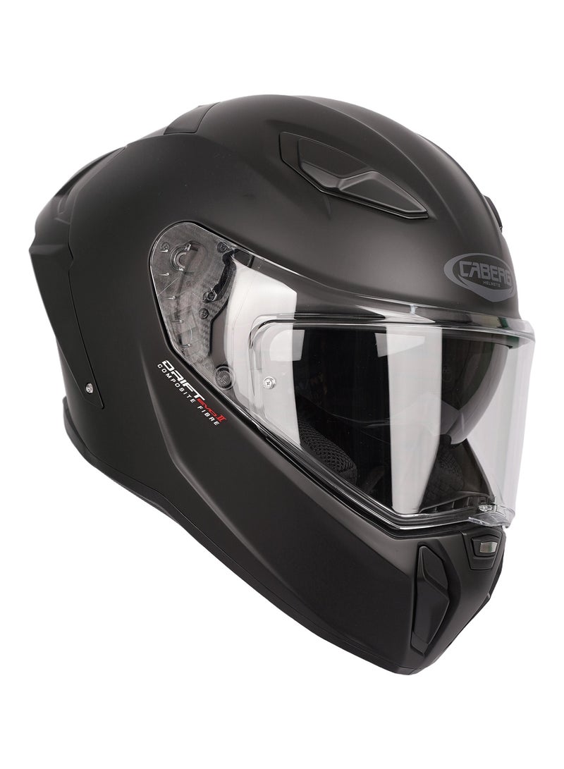 Caber Drift Evo II Premium Full Face Sports Helmet Matte Black - 870300 - Image 3