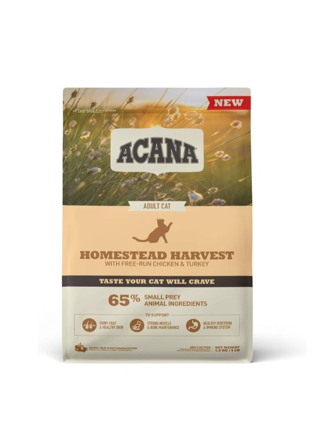 REF. Acana Homestead Harvest Chicken With Turkey Dry Cat Food - 1.8KG - Image 1