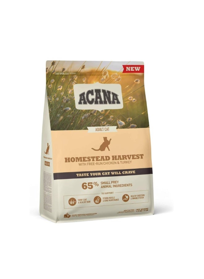 REF. Acana Homestead Harvest Chicken With Turkey Dry Cat Food - 1.8KG - Image 2