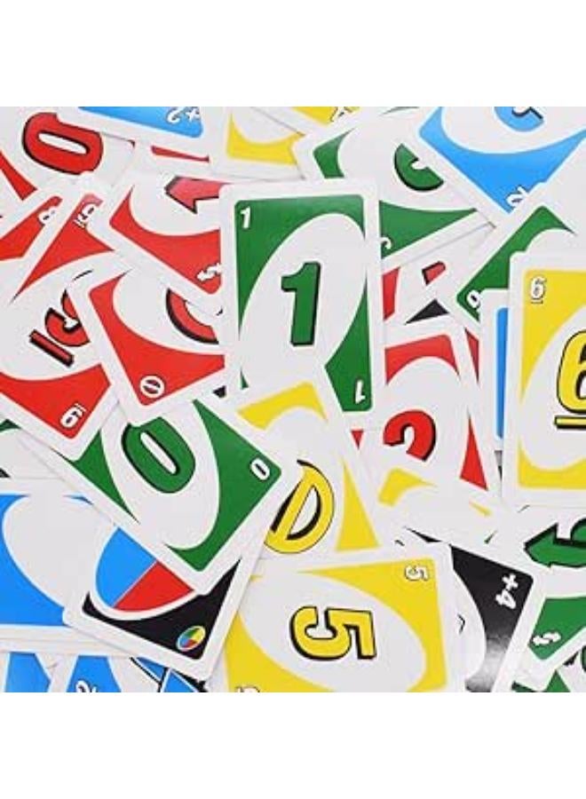 لعبة ورق يو نو، قطعتين، لعبة ورق يو نو ولوحة، يو نو وايلد مع 112، مناسبة من 2 إلى 10 لاعبين، لعبة أطفال، لعبة عائلية ولوحة