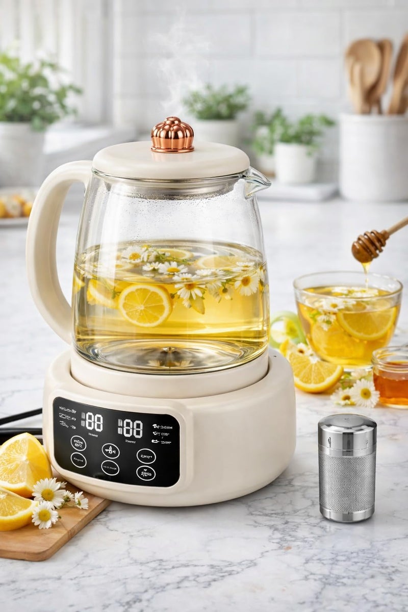 Glass Electric Kettle with Digital Control Panel, High Quality Thermal Glass, Electric Heating Base, for Tea and Hot Drinks - Image 2