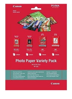 Canon Photo Paper Variety Pack 4x6” and A4 - 20 Sheets VP-101  - Image 1