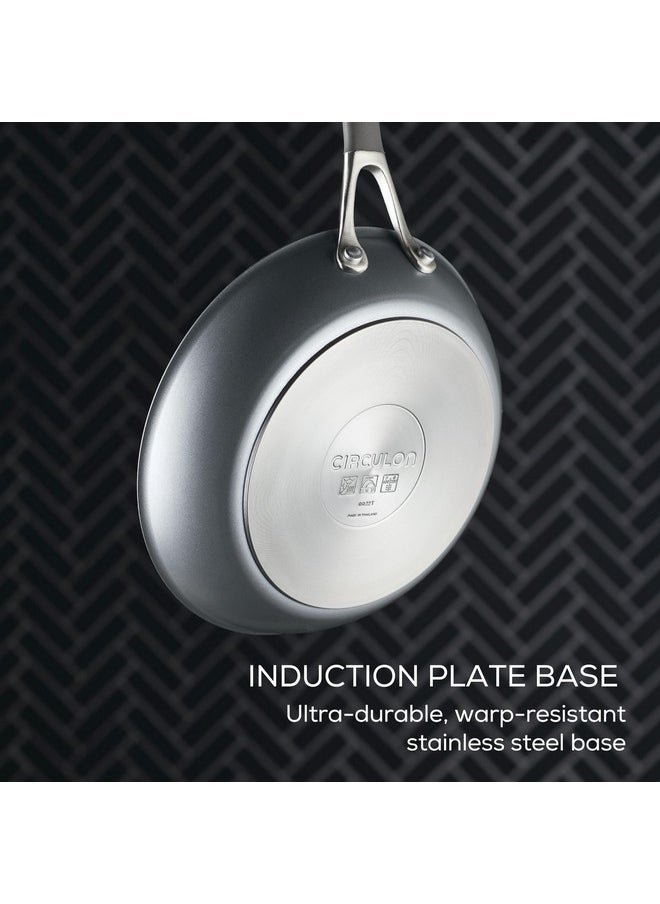 Circulon Circulon A1 Series with ScratchDefense Technology Nonstick Induction Frying Pans/Skillet Set, 8.5 Inch and 10 Inch - Graphite, Skillet Set (8.5" & 10")  - Image 4