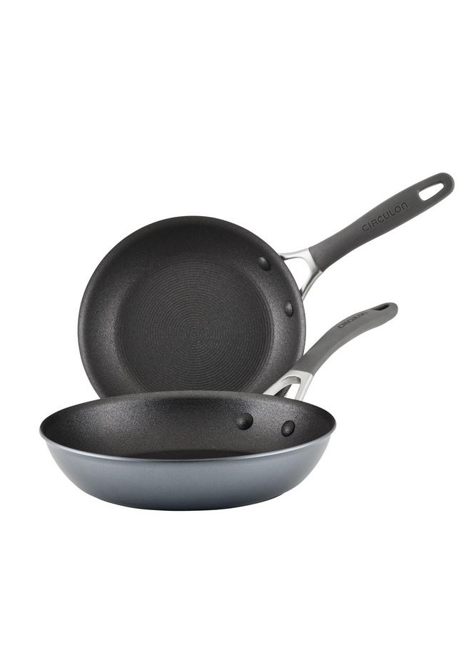 Circulon Circulon A1 Series with ScratchDefense Technology Nonstick Induction Frying Pans/Skillet Set, 8.5 Inch and 10 Inch - Graphite, Skillet Set (8.5" & 10")  - Image 1
