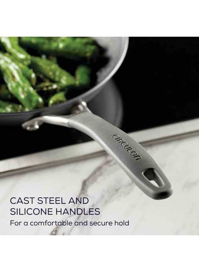 Circulon Circulon A1 Series with ScratchDefense Technology Nonstick Induction Frying Pans/Skillet Set, 8.5 Inch and 10 Inch - Graphite, Skillet Set (8.5" & 10")  - Image 5