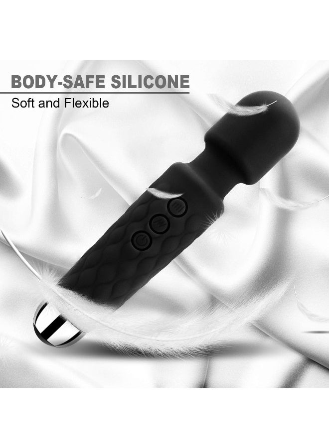 eCares® Handheld Wireless Deep Tissue Body Massager, Powerful Percussion Massage, 3 Speed Modes, Rechargeable & Cordless, Muscle Pain Relief for Neck, Back, Shoulders & Legs, Black. - Image 2