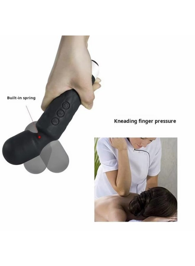 eCares® Handheld Wireless Deep Tissue Body Massager, Powerful Percussion Massage, 3 Speed Modes, Rechargeable & Cordless, Muscle Pain Relief for Neck, Back, Shoulders & Legs, Black. - Image 3