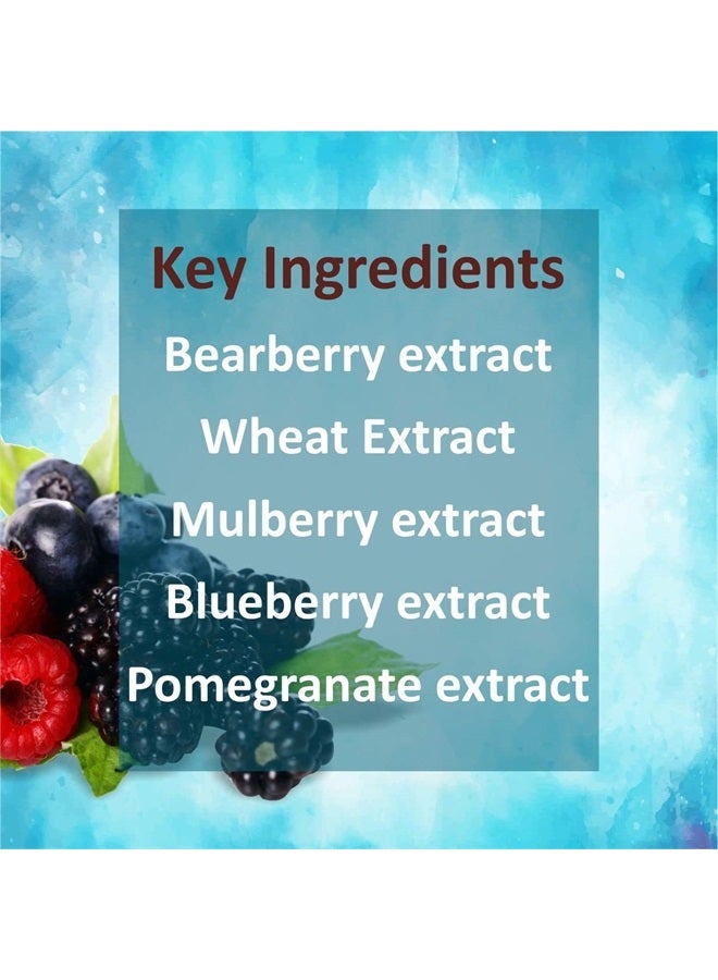 Deve Herbes Plant Based Alpha Arbutin Face Serum with Bearberry, Wheat, Mulberry, Blueberry & Pomegranate Extract for Personal Care 30ml (1 oz) + Pure Vitamin E Oil 30ml (1 oz) - Image 3