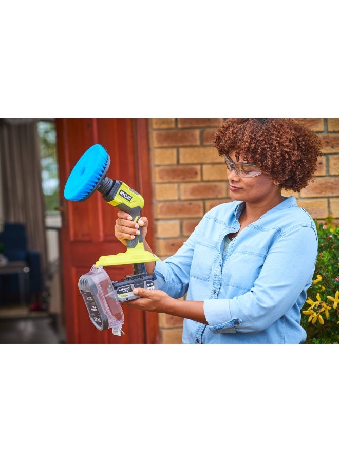 RYOBI Tools Ryobi 18V One+ Cordless Compact Power Scrubber, Bare Tool - Image 5