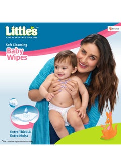 Little's Little's Soft Cleansing Baby Wipes (Pack of 3, 80 Wipes)  - Image 2