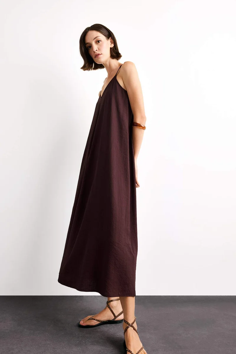 ديفاكتو Modal Sleeveless Maxi Dress