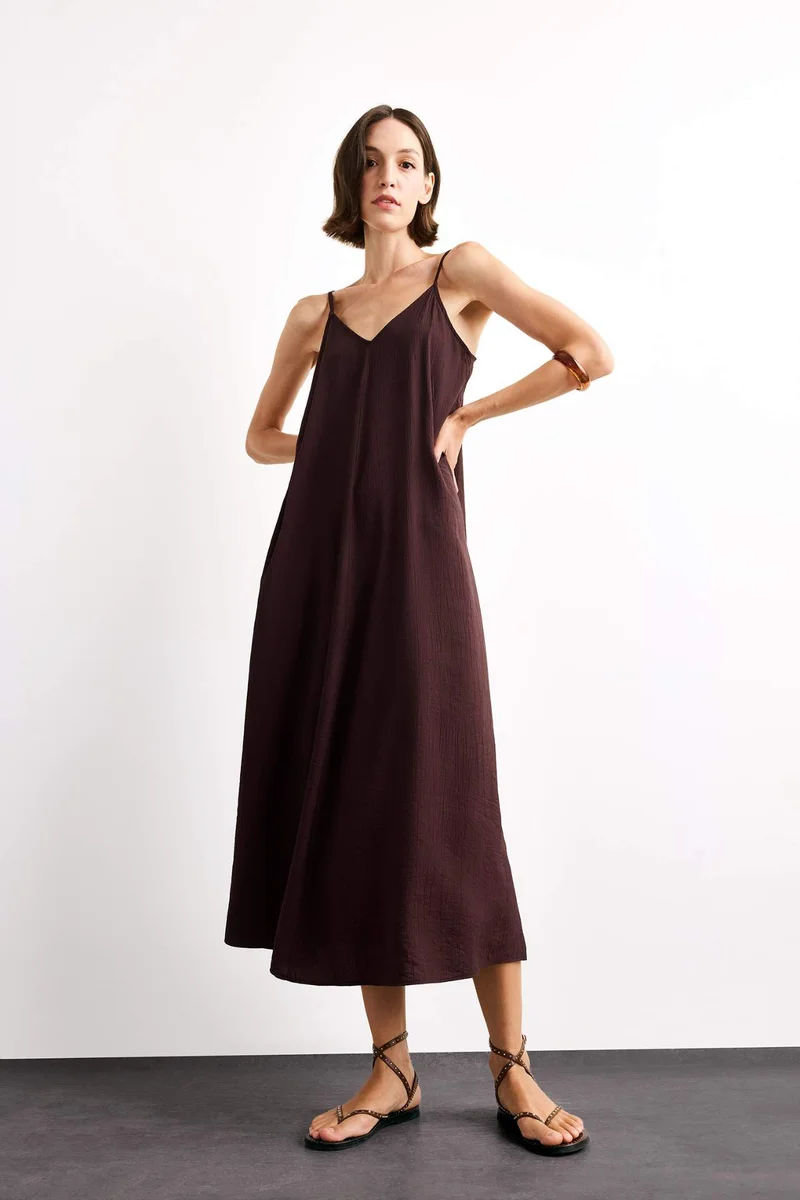 ديفاكتو Modal Sleeveless Maxi Dress