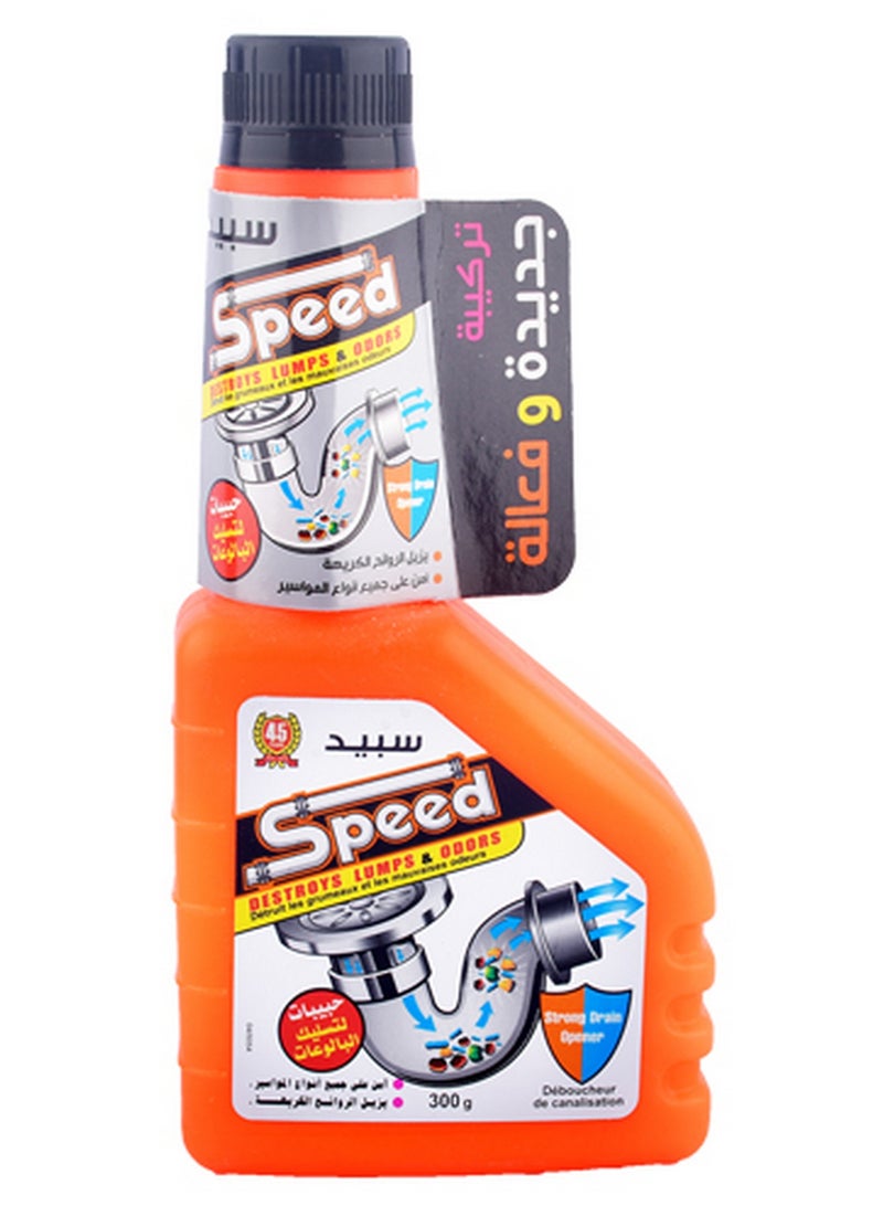 Speed Liquid Drain Cleaner Powder Destroys Lumps & Odours Strong Drain Opener 300G - Image 2