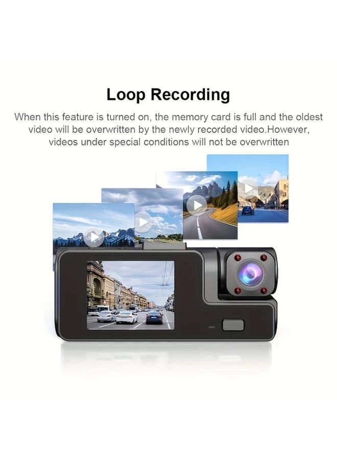 64GB Car Dash Cam 1080P Front 720P Rear Wide Angle Recording - Image 5