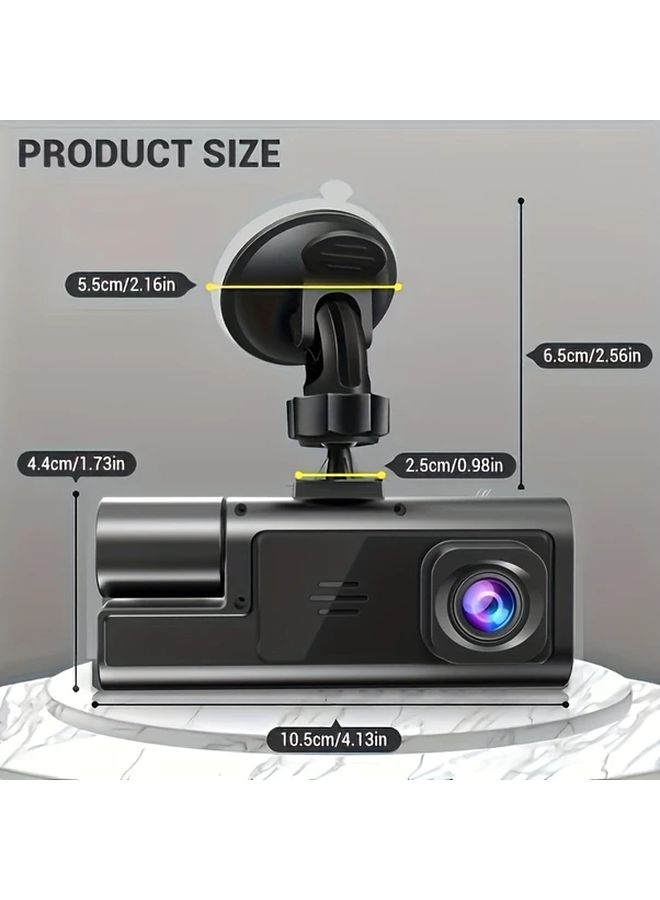 64GB Car Dash Cam 1080P Front 720P Rear Wide Angle Recording - Image 2