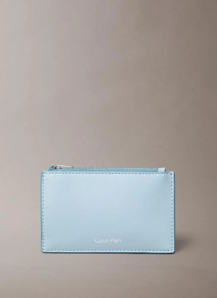 CALVIN KLEIN Logo Top Zip Cardcase