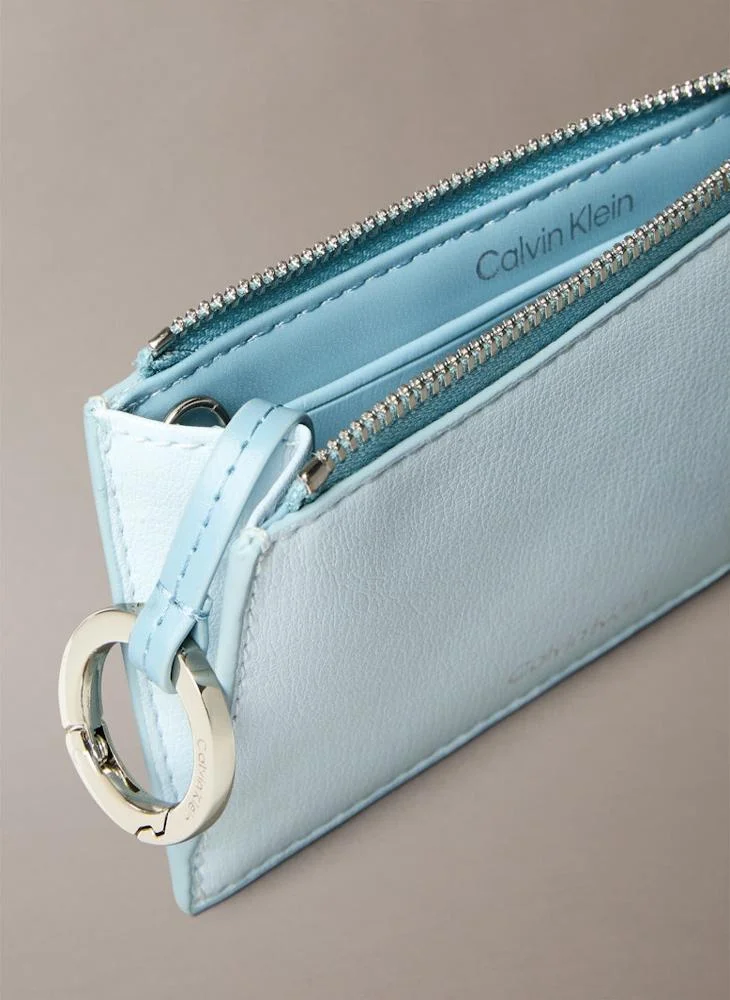 CALVIN KLEIN Logo Top Zip Cardcase