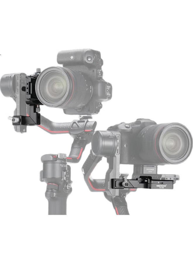 Neewer Neewer, Suitable For Dji Ronin Rs Stabilizer, Horizontal And Vertical Shooting Bracket, Rs2/Rs3/Rs4/Rs4 Pro, Rotatable, Adjustable, Quick-Change Base, Camera Mounting Component, Photography Accessory - Image 3