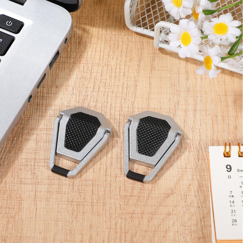 Adjustable Alloy Laptop Cooling Stand Foldable Portable For Travel Office Silver Black - Image 5