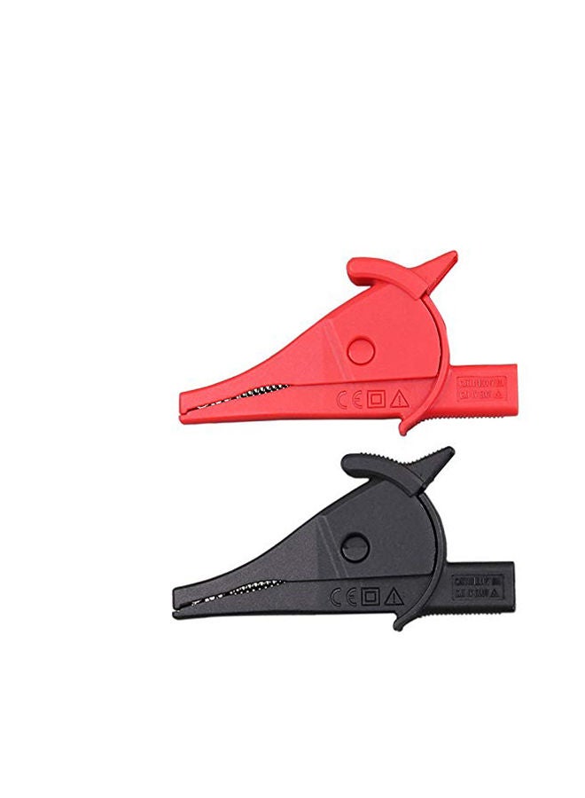 UNI-T UT-C02B insulated Alligator Clips with M4 Screw Connection, Length: 80mm, Clip Opening: 36mm 