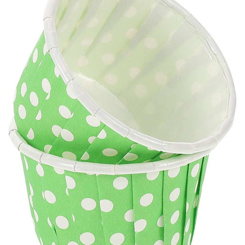 Green Polka Dot Cupcake Liners 50pcs Non Stick Greaseproof Paper Baking Cups for Birthday Wedding Party - Image 4