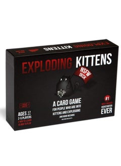 Exploding Kittens NSFW - لعبة بطاقات الروليت الروسية للكبار ، ألعاب الشرب للبالغين - ألعاب الورق للبالغين والمراهقين - 2-5 لاعبين ، أسود