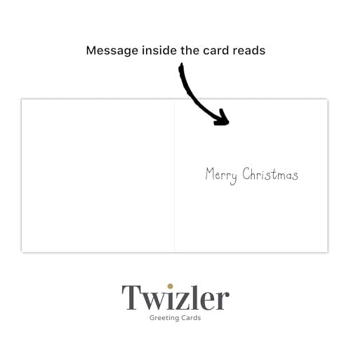 Twizler Merry Christmas Card for Wife with Penguins - Wife Christmas Card - Womens Xmas for Her Female - Image 4