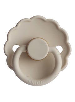 FRIGG Daisy Latex Baby Pacifier, 6-18 Months, Size 2, Pack of 1 - Sandstone  - Image 2