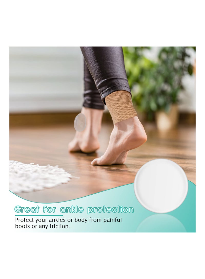 SYOSI Cross Ankle Gel Sleeve Padded Skate Socks Ankle Protector Gel Sleeve Socks Gel Pads Ankle Support Brace Pad Skateboard Accessories for Skating Riding Ski Ankle Protection Foot Support Socks 4 Pieces - Image 4