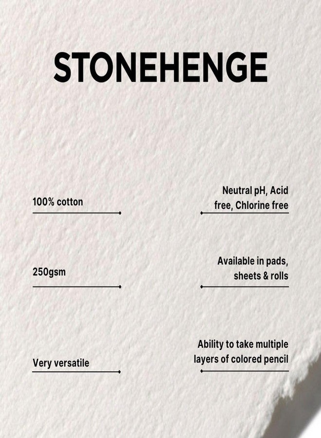 Stonehenge 100% Cotton Medium Weight Spiral Journal, White, 11 x 14 inches, 250gsm, 32 Sheets for Dry Media - Image 3