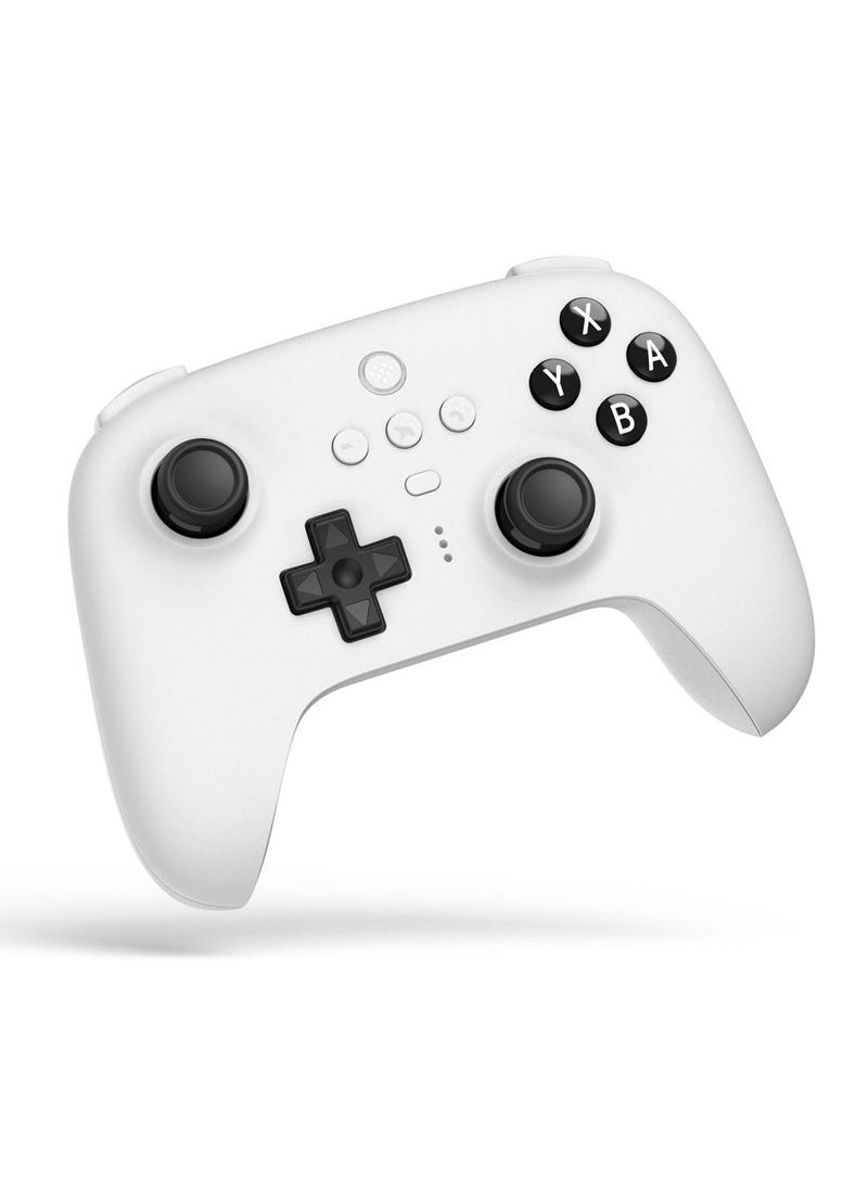 Generic - Ultimate Bluetooth Controller with Charging Dock, Wireless Pro Controller with Hall Effect Sensing Joystick, Compatible with Switch, Windows, and Steam Deck (White) - Image 1